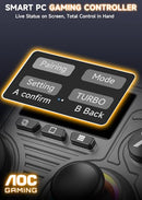 AOC PC CONTROLLER INTERACTIVE WIRELESS PC/SWITCH/IOS/ANDROID GC310 - BLACK - Like New