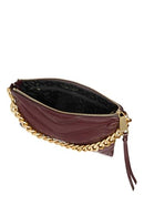 REBECCA MINKOFF EDIE MAXI MEDIUM CROSSBODY GARNET/ANTIQUE BRASS OS - Like New