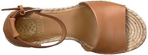 VINCE CAMUTO WOMEN'S LEERA ESPADRILLE WEDGE SANDAL - SIZE: WOMEN 8.5 - TAN - Like New