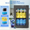 COWSAR MINI FRIDGE-58018RWC0 0.6 CU FT WINE COOLER - BLACK - Like New