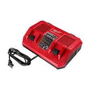 MILWAUKEE ELECTRIC - M18 DUAL BAY SIMULTANEOUS RAPID CHARGER18V - RED/BLACK - Like New