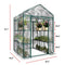 HOME-COMPLETE GREENHOUSE - WALK-IN GREENHOUSE - 8 STURDY SHELVES - HC-4202-IMP - Like New