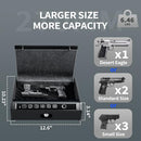 ADIMO GUN SAFE, BIOMETRIC GUN SAFE FOR HANDGUN, 3 WAYS QUICK-ACCESS - BLACK - Brand New