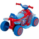 HUFFY SPIDEY HIS AMAZING FRIENDS BATTERY RIDE-ON QUAD 6V AGE 1.5+ - BLUE/RED - Like New