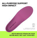 SUPERFEET ALL-PURPOSE HIGH IMPACT SUPPORT INSOLES (BERRY) WOMEN 6.5-8 - Like New