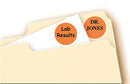 AVERY PRINTABLE COLOR CODING ROUND LABELS, 3/4" DIAMETER, 1,008 LABELS - ORANGE - Brand New