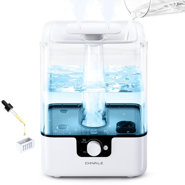 6L Humidifiers for Bedroom Large Room Home CHIVALZ - White - Like New