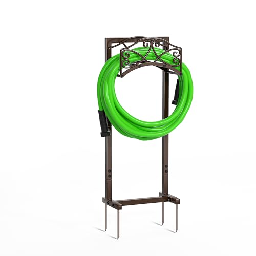 Gardguard Garden Hose Holder Thick Metal Hose Holder Freestanding - Bronze - Like New