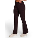 REEBOK WOMEN'S TRANSITION FLARE LEGGING - SIZE: WOMEN 3XL - CHOCOLATE PLUM - Brand New