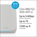 Netgear Orbi AX5400 Tri-band WiFi 6 Mesh System, Router and 2 - Scratch & Dent