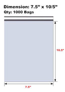 iMBAPrice 1000 - 7.5x10.5 Premium Matte Finish White Poly Mailers, iMBA-2PM-1000 - Brand New