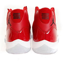 378037-623 NIKE JORDAN MEN AIR 11 RETRO, SIZE MEN 9.5, RED BLACK WHITE - Like New