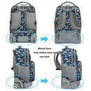 Tilami Rolling Backpack 18" Wheeled Laptop Bag Pencil Case, Dinosaur - Like New