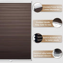 MYshade Cordless Blackout 1.5" Honeycomb Window Blinds (40" W x 72" H, Taupe) - Brand New