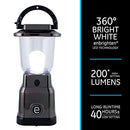 ENBRIGHTEN LED MINI LANTERN BATTERY OPERATED BRIGHT WHITE 200 LUMENS - BRONZE - Like New