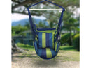 SORBUS NIB SORBUS BLUE HANGING ROPE HAMMOCK CHAIR SWING SEAT - Blue, Green - Like New