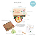 Pearhead Wooden Pizzeria Play Food Set 38-Piece Pizza Oven Toy - 75136 - NEW - Brand New