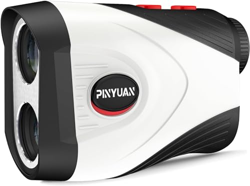 PINYUAN GOLF RANGEFINDER WITH SLOPE 1200 YARD MAGNET STRIPE SH117 - BLACK/WHITE - Like New