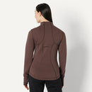AMAZON ESSENTIALS WOMEN'S ACTIVE SWEAT SLIM-FIT ZIP-RICH HAZEL-SIZE LARGE - Brand New