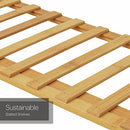Mandorra Bamboo Shoe Rack 4 Tier Space Saving Free Standing Shoe Shelf - Natural - Brand New