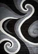 McKenzie Gray/White/Black Area Rug - Brand New