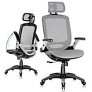 The Gabryllly Ergonomic Office Chair High Back Home Desk Chair - Grey - Like New