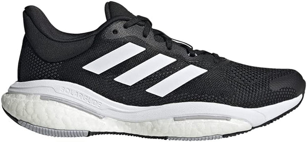 GX5511 Adidas Women's SolarGlide 5 Sneaker Black/White/Grey Size 12 Like New