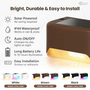 INFINITE BASICS 8-PACK SOLAR LED DECK & STEP WEATHERPROOF LIGHTS - BROWN - Like New