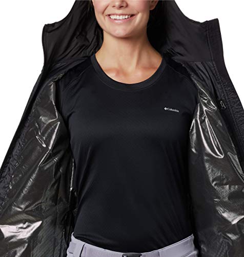 COLUMBIA WOMEN'S MIGHTY LITE HOODED JACKET SIZE 2XL BLACK - Brand New