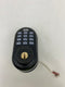 Yale Real Living Deadbolt with Push Button Keypad and Z-Wave - Black Like New