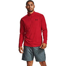 UNDER ARMOUR MEN'S TECH 2.0 ½ ZIP - SIZE: MEN Large - RED/BLACK - Brand New