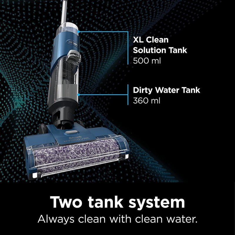 SHARK WD101 HydroVac XL 3-in-1 Vacuum, Mop & Self-Cleaning System - Navy - Like New