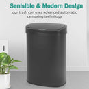 New Black 13-Gallon Touch Free Sensor Automatic Kitchen Office - Brand New