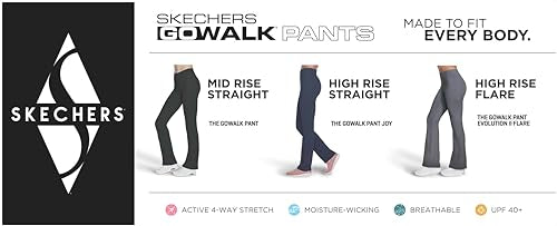 SKECHERS WOMEN'S GO WALK HIGH WAISTED PANT JOY SIZE: WOMEN L - NAVY - Brand New