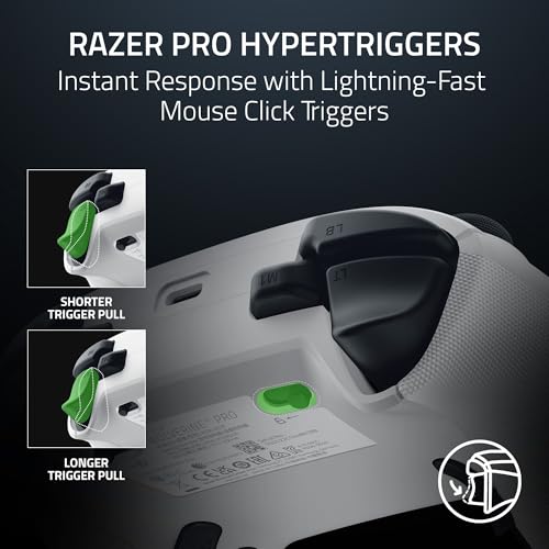 RAZER WOLVERINE V3 PRO WIRELESS GAMING XBOX SERIES X|S, XBOX ONE - WHITE - Like New