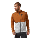 ON CLOUD WEATHER WINDBREAKER RUNNING JACKET - SIZE M PECAN WHITE - BROWN WHITE - Brand New