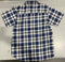 BLACK HORSE MEN'S WOVEN PLAID SHIRT - MENS SMALL - BLUE/LIGHT BLUE/WHITE/YELLOW - Brand New