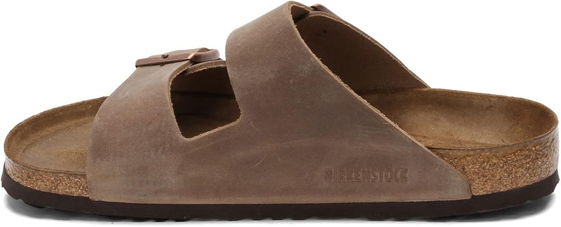 BIRKENSTOCK UNISEX ARIZONA SOFT SANDALS - SIZE: MEN 8 WOMEN 10 - TOBACCO BROWN - Brand New