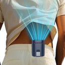 KJXIC PORTABLE WAIST FAN-PERSONAL BATTERY OPERATED CLIP ON FAN AZURE BLUE - Like New