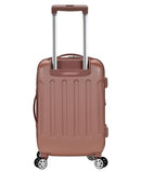 ROCKLAND LONDON HARDSIDE SPINNER WHEEL LUGGAGE CARRY-ON 20-INCH - ROSEGOLD - Brand New