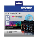 Brother Genuine LC30334PKS 4-Pack, Super High-Yield INKvestment Tank Ink - Brand New