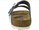 BIRKENSTOCK ARIZONA NL SFB - SIZE: MEN 10 (AU/UK M9) (EU M43) - METALLIC SILVER - Brand New