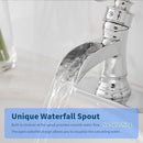 BWE Bathroom Faucet Chrome Waterfall Sink Bath Faucets L6556-7 - Chrome - Like New