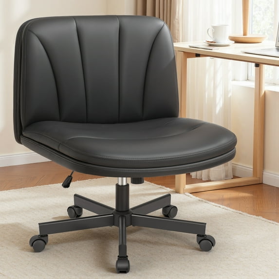 COOLHUT 26" W CRISS CROSS CHAIR WITH WHEELS - BLACK - Like New