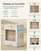 SONGMICS 5-LAYER JEWELRY ORGANIZER 3 SIDE DRAWERS - CLOUD WHITE/METALLIC GOLD - Like New
