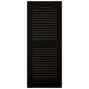 Mid America Open Louver 12In Vinyl Shutters 12x36 B07Z597JCN - Black - Brand New