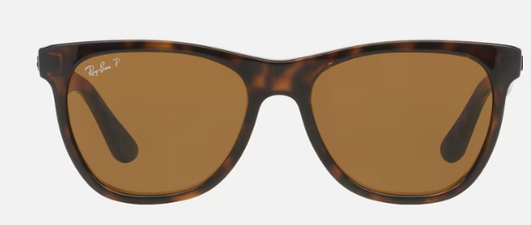 Ray-Ban Square FRAME Sunglasses Light Havana/Brown RB4184-710/83-54-17 Like New