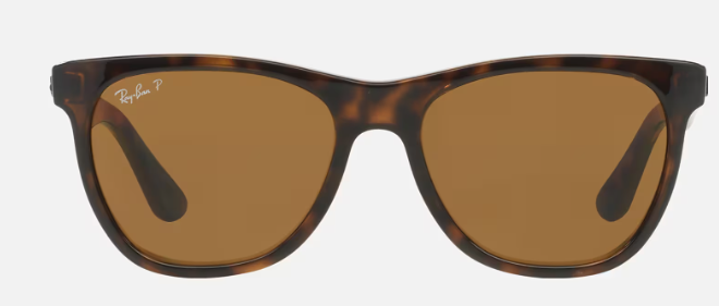 Ray-Ban Square FRAME Sunglasses Light Havana/Brown RB4184-710/83-54-17 - Like New