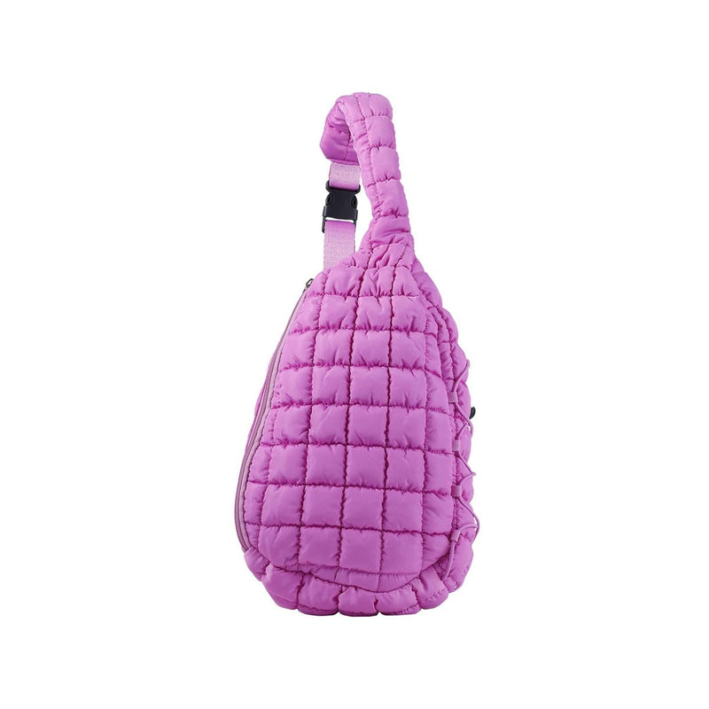 PICKLE O' JOE QUILTED SLING BAG PICKLEBALL BAG - VIBRANT PURPLE - Brand New