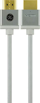 GE ULTRAPRO HDMI CABLE HIGH SPEED ETHERNET 8FT 4K ULTRA HD SILVER 33510-3 - Like New
